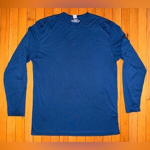 Men's Driequip Compression Blue Long Sleeve Shirt XLT EUC polyester